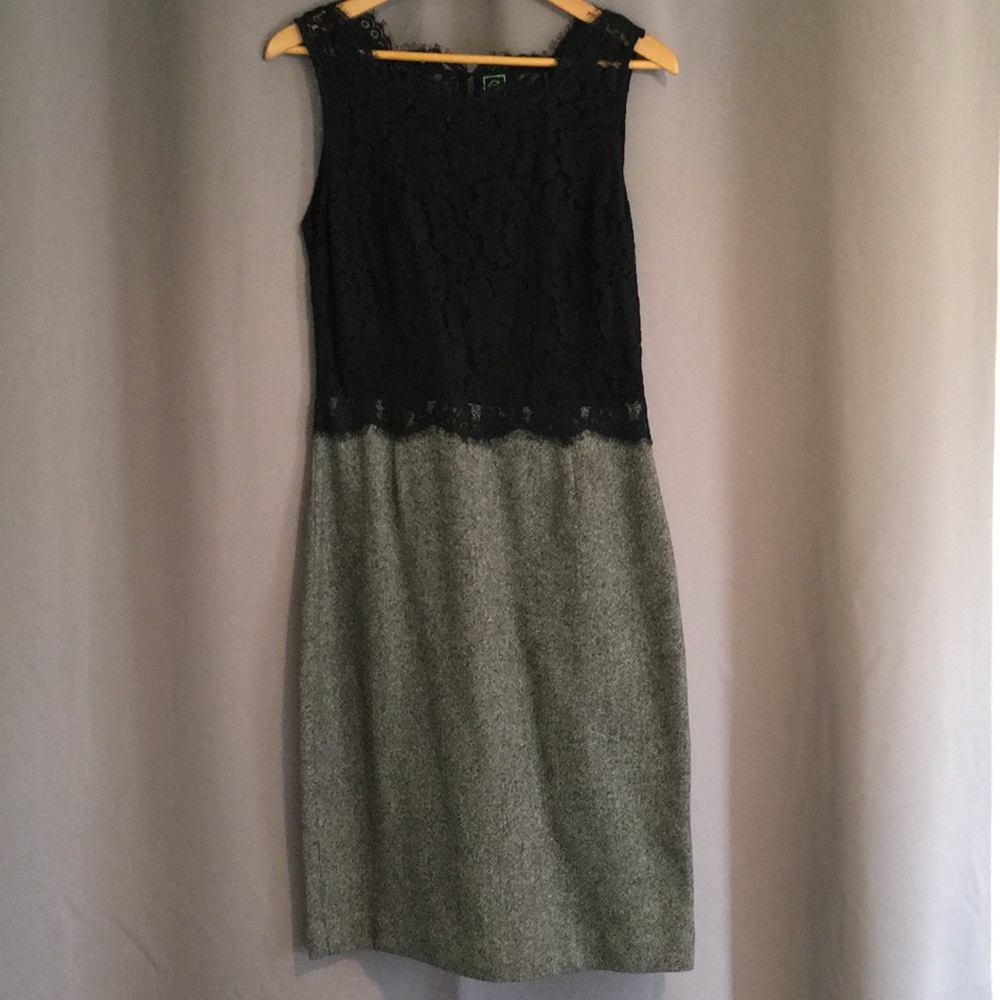C. Wonder Lace & Tweed Dress